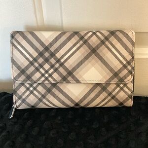 Black Plaid Wallet